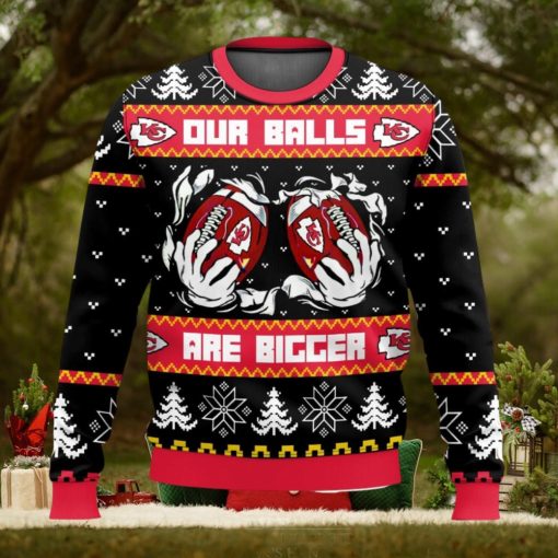 Kansas City Chiefs Ball Ugly Sweater 3D Printed Men And Women Christmas Gift