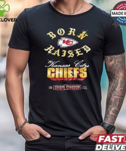 Kansas City Chiefs Born x Raised Black Chrome Rocker Shirt