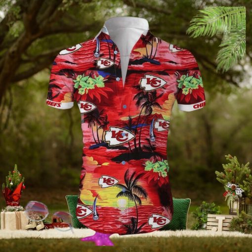 Kansas City Chiefs Cannabis Beach Shirt Hawaiian Shirt All Over Print NFL