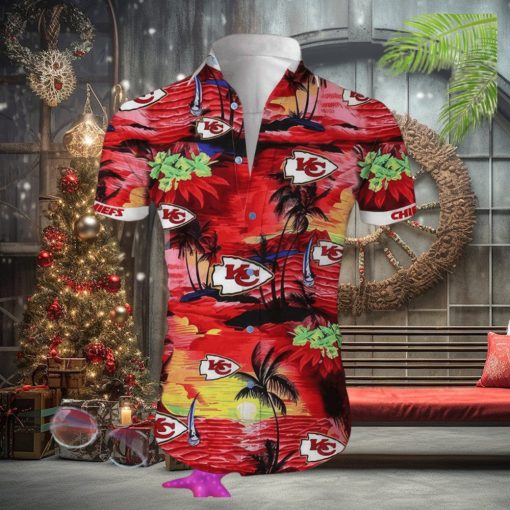 Kansas City Chiefs Cannabis Beach Shirt Hawaiian Shirt All Over Print NFL