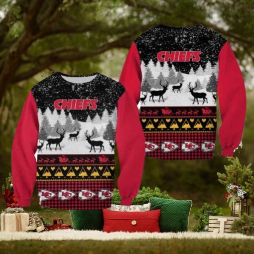 Kansas City Chiefs Casual Christmas Sweatshirt Sweater 3D Gift For Fans