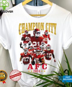 Kansas City Chiefs Champion City AFC 2024 players logo shirt