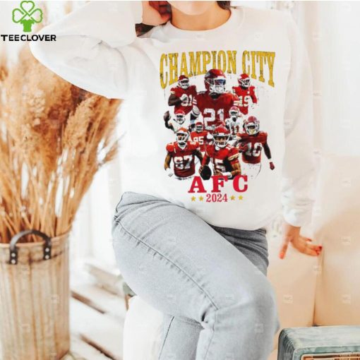 Kansas City Chiefs Champion City AFC 2024 players logo hoodie, sweater, longsleeve, shirt v-neck, t-shirt