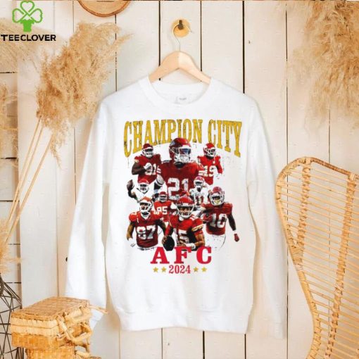 Kansas City Chiefs Champion City AFC 2024 players logo hoodie, sweater, longsleeve, shirt v-neck, t-shirt