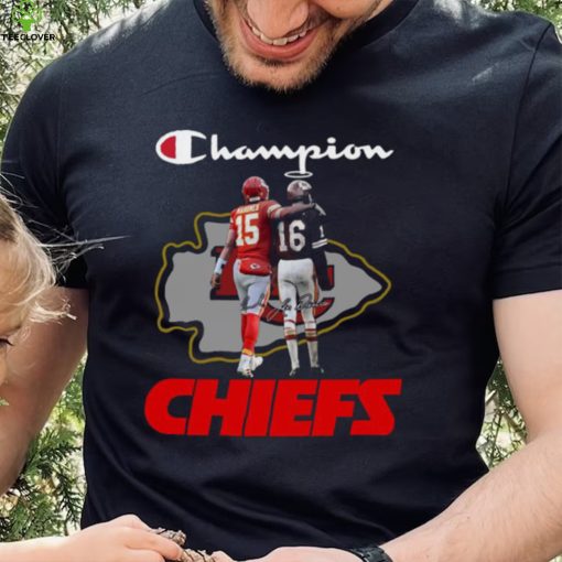 Kansas City Chiefs Champions Patrick’s Mahomes And Len Dawson Signatures shirt