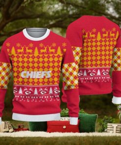 Kansas City Chiefs Check Christmas Sweater