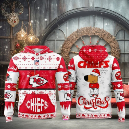 Kansas City Chiefs Chill Guy Merry Christmas 2024 Hoodie