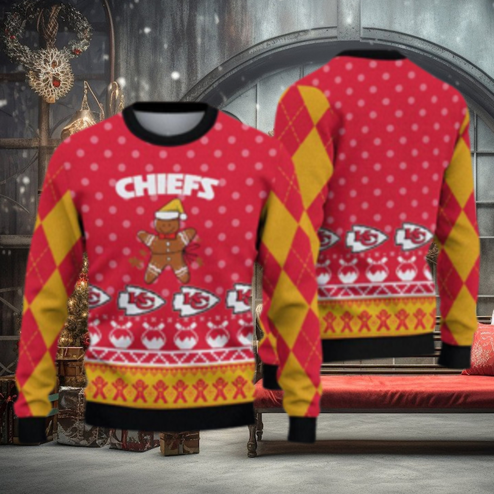 Chiefs Christmas Sweater Grinch Stole Logo Kansas City Chiefs Gift