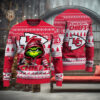 Las Vegas Raiders Christmas Grinch Knitted Sweater
