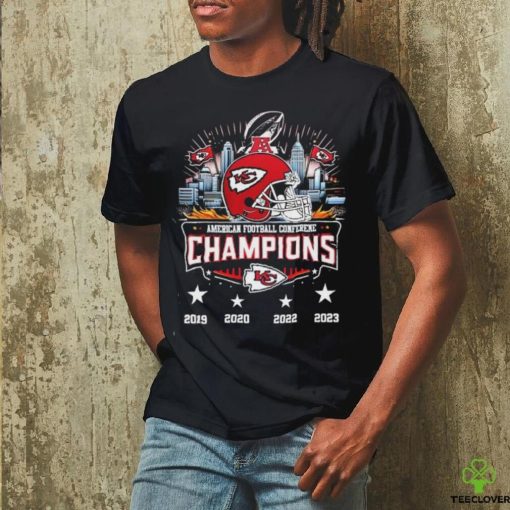 Kansas City Chiefs City Helmet American Football Conference Champions 2023 Shirt