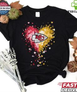 Kansas City Chiefs Crystal Heart Shirt 1 Kansas City Chiefs Crystal Heart Shirt