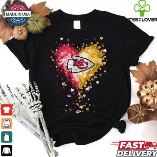 Kansas City Chiefs Crystal Heart Shirt