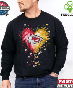 Kansas City Chiefs Crystal Heart Shirt 3 Kansas City Chiefs Crystal Heart Shirt