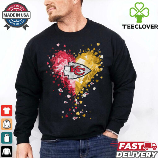 Kansas City Chiefs Crystal Heart Shirt