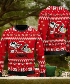 Kansas City Chiefs Cute The Snoopy Show Football Helmet Ugly Xmas Sweater