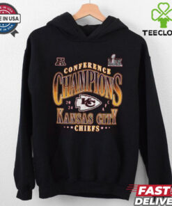 Kansas City Chiefs Fanatics 2024 AFC Conference Champions Right Side Draw Logo Unisex T Shirt