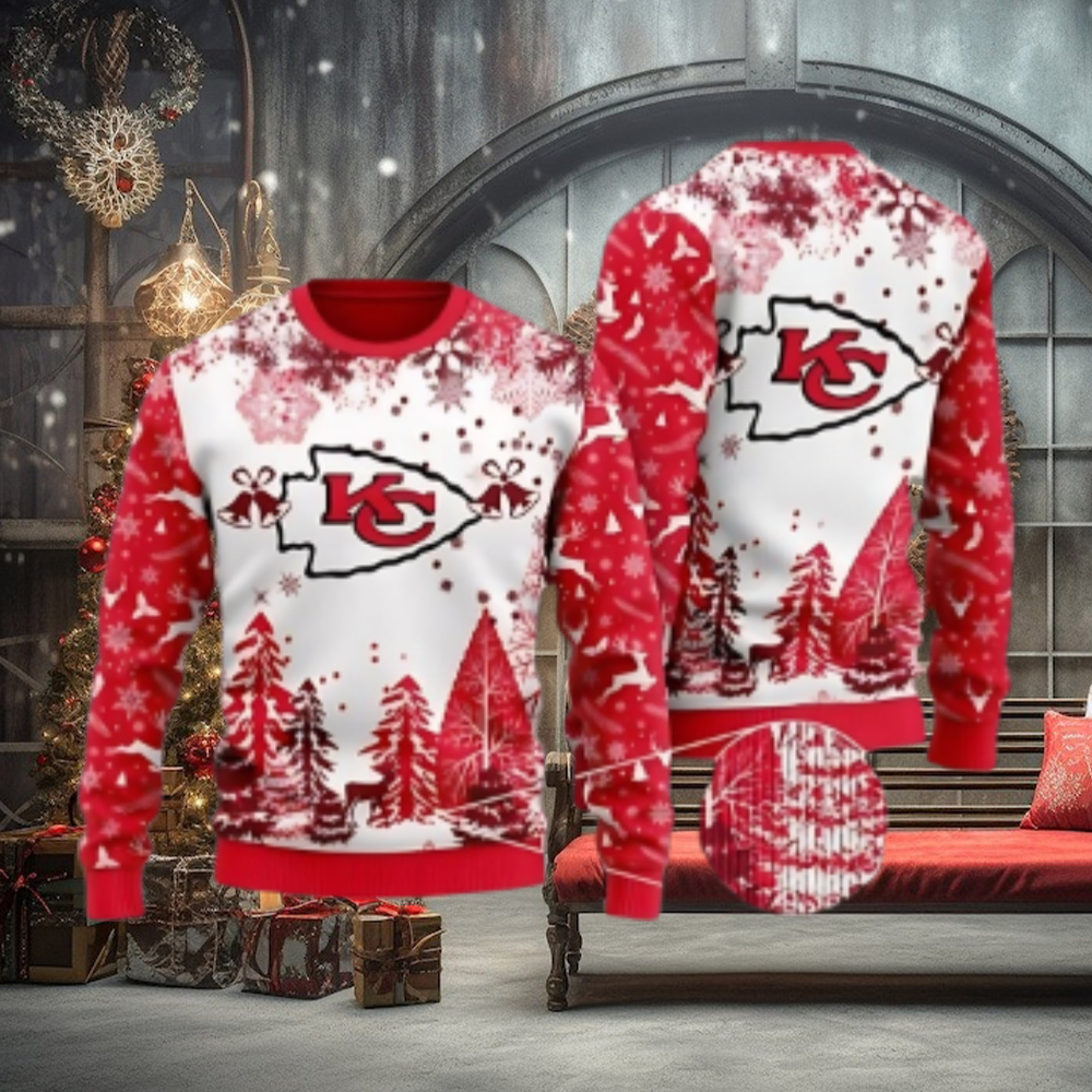 Kansas City Chiefs Festive Spirit Ugly Christmas Sweater Kansas City Chiefs Festive Spirit Ugly Christmas Sweater