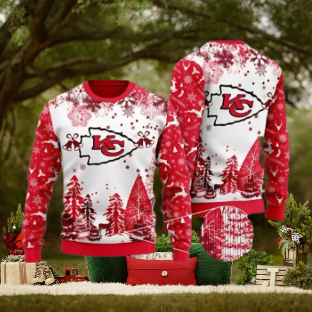 Kansas City Chiefs Festive Spirit Ugly Christmas Sweater Kansas City Chiefs Festive Spirit Ugly Christmas Sweater