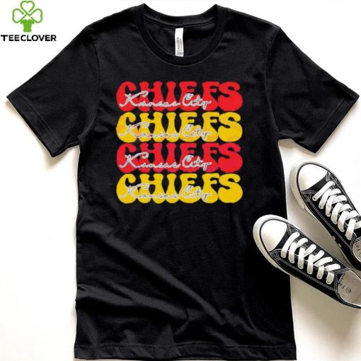 Kansas City Chiefs Football Bubble Red Yellow shirt