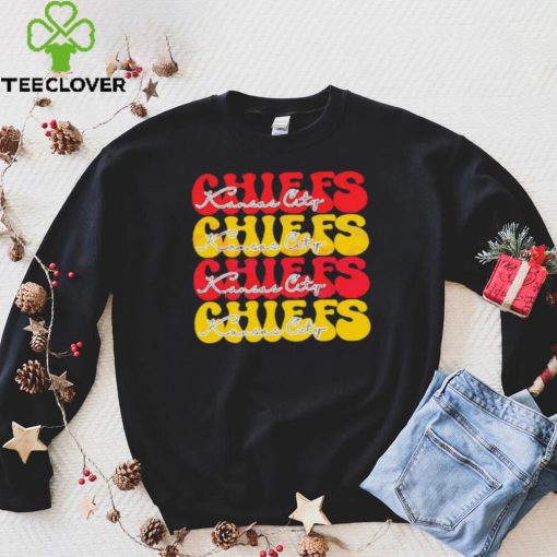 Kansas City Chiefs Football Bubble Red Yellow shirt