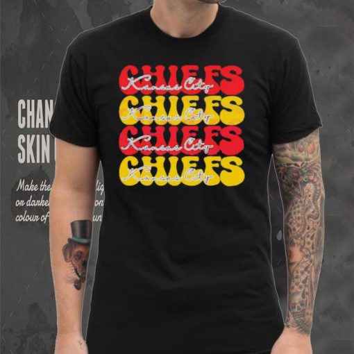Kansas City Chiefs Football Bubble Red Yellow shirt