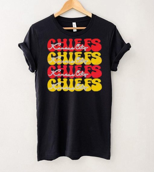 Kansas City Chiefs Football Bubble Red Yellow shirt