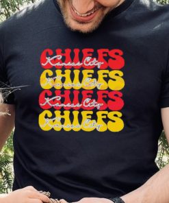 Kansas City Chiefs Football Bubble Red Yellow shirt
