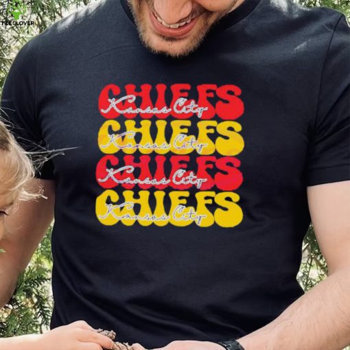 Kansas City Chiefs Football Bubble Red Yellow shirt