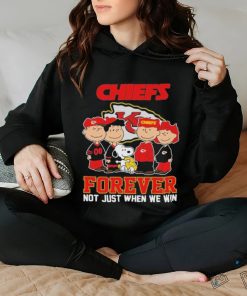 Kansas City Chiefs Football Snoopy Forever Not Just When We Win T Shirt