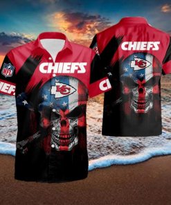 Kansas City Chiefs Football Sport Cool Short Sleeve Aloha Hawaiian Shirt