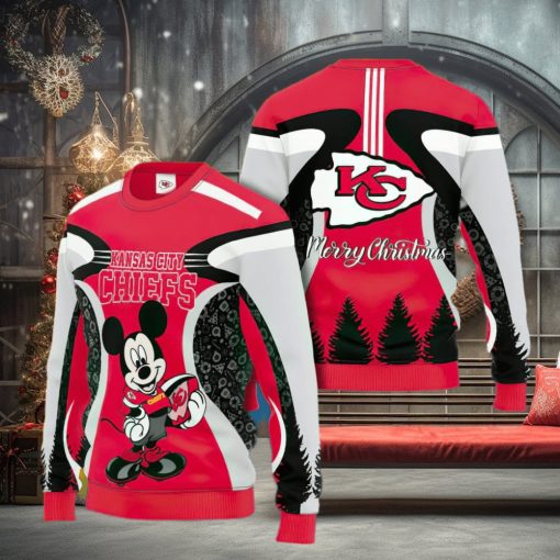 Kansas City Chiefs Gift for Big Fans 3D Ugly Xmas Sweater