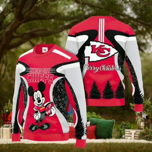 Kansas City Chiefs Gift for Big Fans 3D Ugly Xmas Sweater