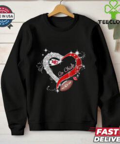 Kansas City Chiefs Go Chiefs Diamond Heart T shirts