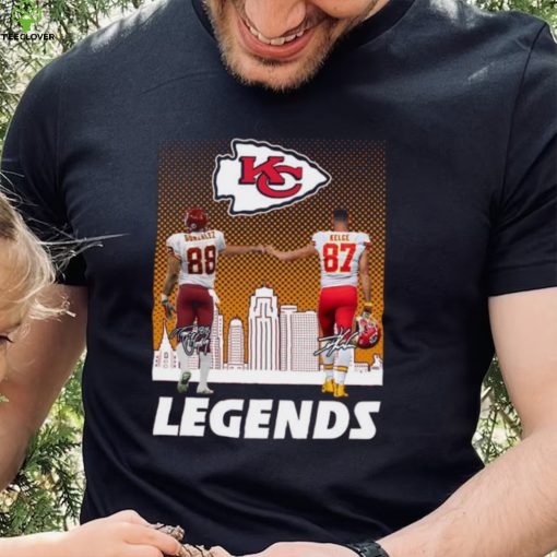 Kansas City Chiefs Gonzalez Kelce Legends City Signatures Signature Shirt