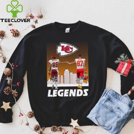 Kansas City Chiefs Gonzalez Kelce Legends City Signatures Signature Shirt