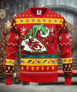 Kansas City Chiefs Grinch Christmas Ugly Sweater