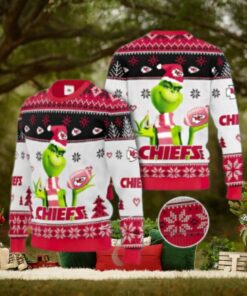 Kansas City Chiefs Grinch Touchdown Ugly Christmas Sweater