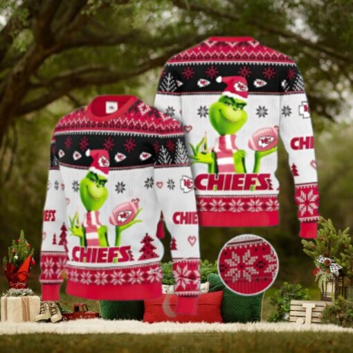 Kansas City Chiefs Grinch Touchdown Ugly Christmas Sweater