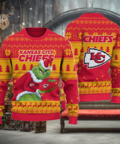 Kansas City Chiefs Grinch Ugly Christmas Sweater