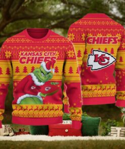 Kansas City Chiefs Grinch Ugly Christmas Sweater