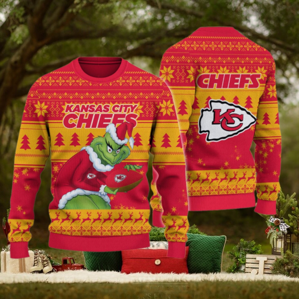 Kansas City Chiefs Grinch Ugly Christmas Sweater Kansas City Chiefs Grinch Ugly Christmas Sweater