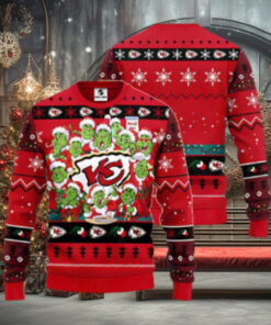 Kansas City Chiefs Grinch Xmas Party NFL Ugly Christmas Sweater
