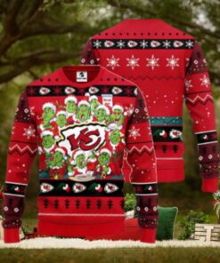 Kansas City Chiefs Grinch Xmas Party NFL Ugly Christmas Sweater