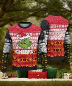 Kansas City Chiefs Grinchmas Ugly Christmas Sweater