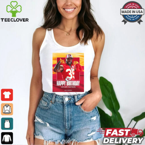 Kansas City Chiefs Happy Birthday Jaylen Watson Helzberg Poster t shirt