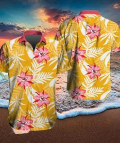 Kansas City Chiefs Hawaiian Tracksuit Floral Outfits Button Shirt Beach Shorts