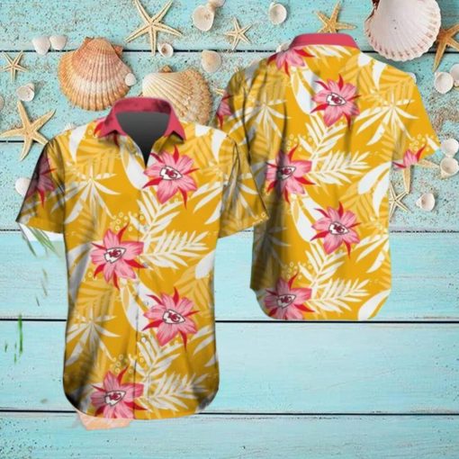 Kansas City Chiefs Hawaiian Tracksuit Floral Outfits Button Shirt Beach Shorts