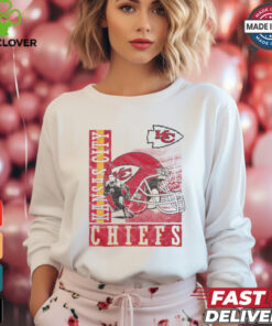 Kansas City Chiefs Helmet Dash T Shirt
