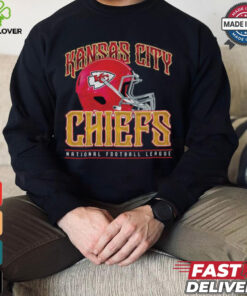 Kansas City Chiefs Helmet Garment Dyed Heavyweight T Shirt