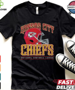 Kansas City Chiefs Helmet Garment Dyed Heavyweight T Shirt